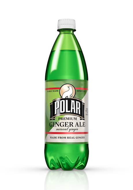 Polar Beverages Ginger Ale, 33.8 Fluid Ounce (Pack of 12)