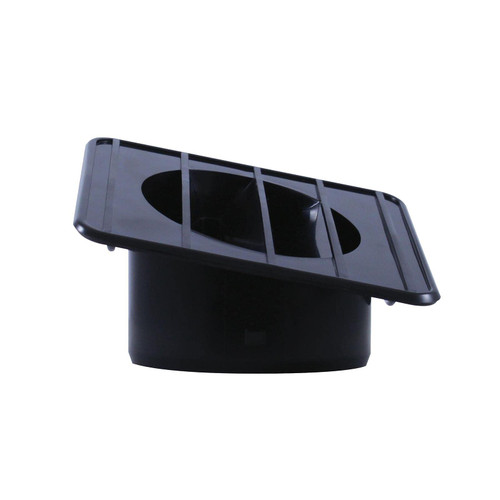 United Pacific C677215 Black Defrost Duct For 1967-72 Chevy and GMC Truck - L/H