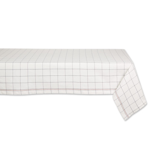 DII What's Cookin' Collection Tabletop, Tablecloth, 60x84, Windowpane