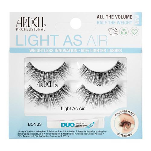 Ardell Light As Air 521 2pk + 1 gram Duo Pipette