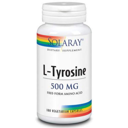 SOLARAY L-Tyrosine Supplement, 500 mg | 100 Count