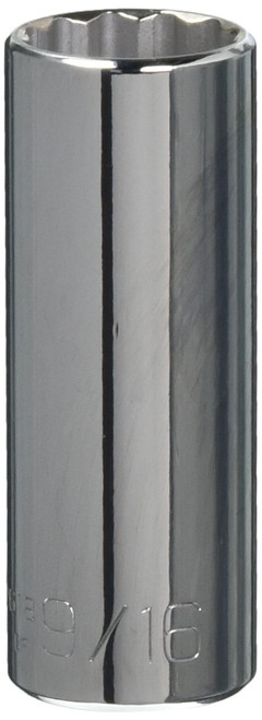 Wright Tool 2618 1/4" Drive 12 Point Deep Socket, 9/16"