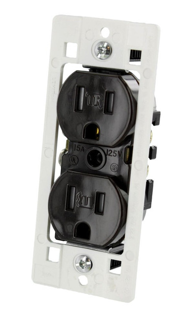 Leviton T5320-C00 15A 125V 3W Residential Grade Tamper Resistant Cheetah Duplex Receptacle, Brown Leviton T5320-C00 15A 125V 3W Residential Grade Tamper Resistant Cheetah Duplex Receptacle, Brown