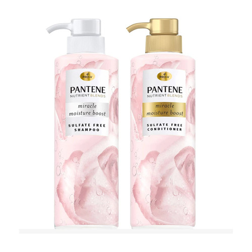 Pantene Rosewater Shampoo + Conditioner, 17.9 Fluid Ounce (2 Pack) Pantene Rosewater Shampoo + Conditioner, 17.9 Fluid Ounce (2 Pack)