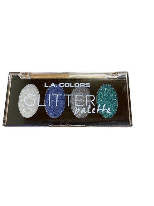 L.A. Colors Glitter Eyeshadow Palette Mysterious, 1 Count