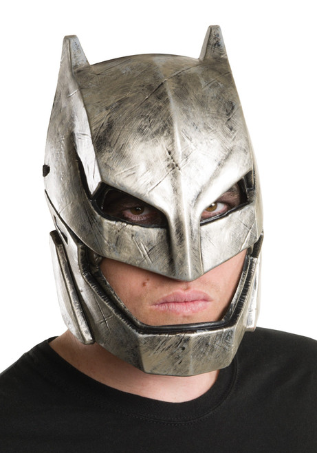 Rubie's Costume 32547 Co Armored Batman Mask, Silver, One size