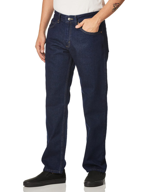 Lee Men's Regular Fit Straight Leg Jean, Pepper Prewash, 34W x 32L