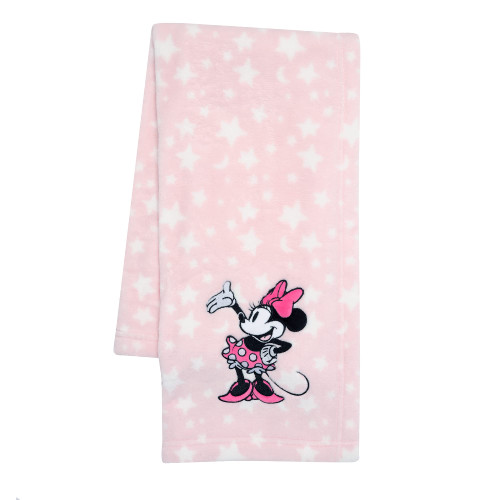 Lambs & Ivy Disney Baby Minnie Mouse Stars Pink Soft Fleece Baby Blanket Lambs & Ivy Disney Baby Minnie Mouse Stars Pink Soft Fleece Baby Blanket