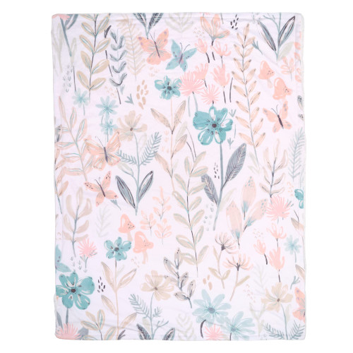 Lambs & Ivy Baby Blooms Watercolor Floral/Butterfly Soft Fleece Baby Blanket Lambs & Ivy Baby Blooms Watercolor Floral/Butterfly Soft Fleece Baby Blanket