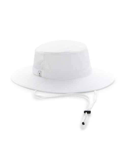PGA TOUR Men's Standard Solar Golf Hat, Bright White, One Size