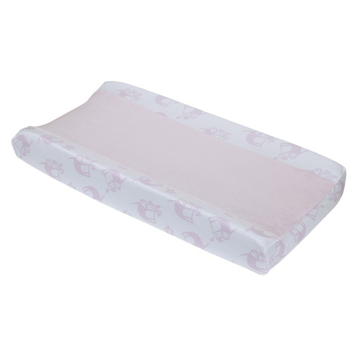 NoJo Tropical Garden Pink & White Sloth Super Soft Changing Pad Cover, Pink, White NoJo Tropical Garden Pink & White Sloth Super Soft Changing Pad Cover, Pink, White