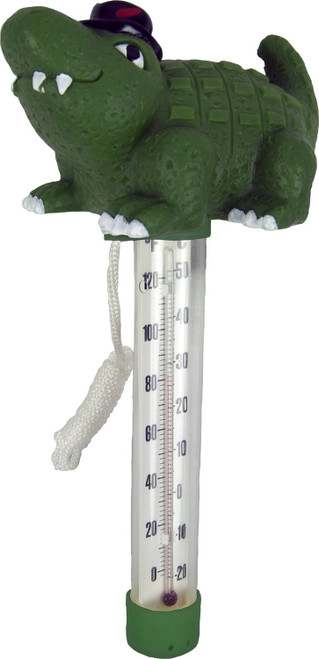 Poolmaster Floating Thermometer for Swimming Pools and Spas, Cool Gator