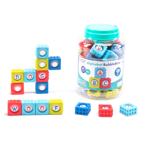 Educational Insights Alphabet BubbleBrix, Learn ABCs, Fidget Learning Toy, Preschool & Kindergarten, Gift for Toddlers Ages 3+