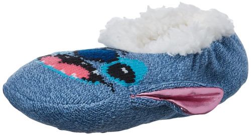 Disney womens Disney Lilo & Stitch Teddy faux fur Slipper Sock, Blue Light, Fits Sock Size 9-11 Fits Shoe Size 4-10.5 US Disney womens Disney Lilo & Stitch Teddy faux fur Slipper Sock, Blue Light, Fits Sock Size 9-11 Fits Shoe Size 4-10.5 US