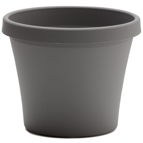 Bloem Terra Pot Planter: 24" - Charcoal Gray - Durable Resin Pot, for Indoor and Outdoor Use, Gardening, 16 Gallon Capacity, Saucer Sold Separately