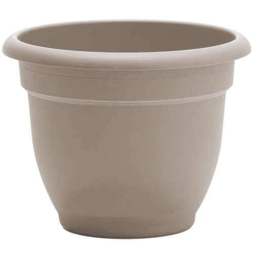 Bloem Ariana Self Watering Planter: 12" - Pebble Stone - Durable Resin Pot, for Indoor and Outdoor Use, Self Watering Disk Included, Gardening, 3 Gallon Capacity