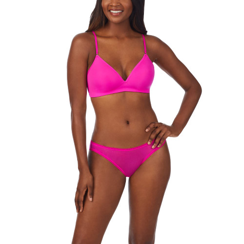 OnGossamer Womens Next to Nothing Micro Wirefree Demi Bra, Rhodadendrum, B US