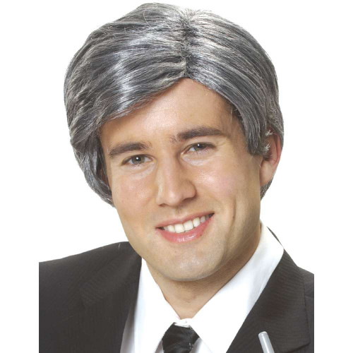 Costume Culture Men's Silver Fox Wig, Grey, One Size
