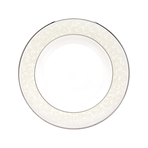 Lenox Salad Plate Opal Innocence, white and platinum