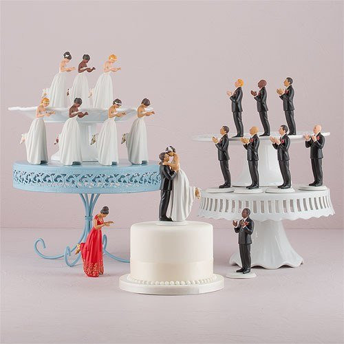 Weddingstar True Romance Light Tone Groom Topper, Black