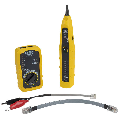 Klein Tools VDV500-705 Tone Generator and Probe Kit, Wire Tracer and Tester with Probe Includes Alligator Clips and RJ11 / RJ12 / RJ45 Plug