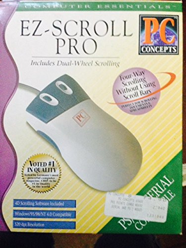 PC Concepts Pro-Pointe 3-Button Combo Mouse with Virtual Scroll Serial & PS/2