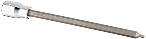 SK Hand Tool 45963 3/8-Inch Drive Hex Long Ball Bit Socket, 3mm, Chrome