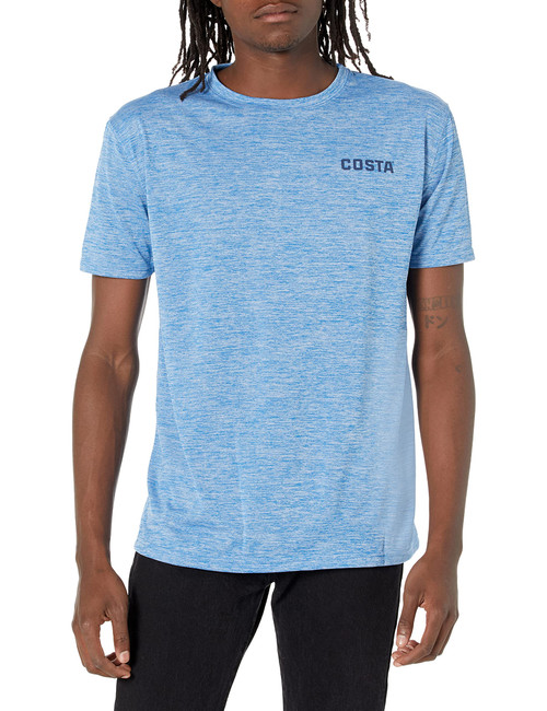 Costa Del Mar mens Tech Insignia Sail Short Sleeve T Shirt, Royal Blue, Small US
