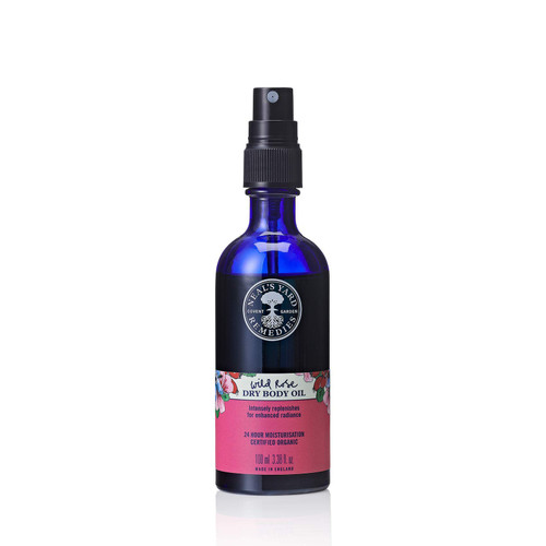 Neal's Yard Remedies | Wild Rose Dry Body Oil For Full Body Skin Care With Certified Organic Essential Oils | 100ml