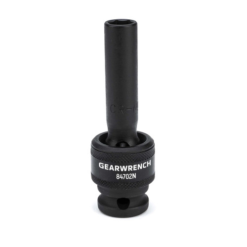 GEARWRENCH 1/2" Drive 6 Point Deep Universal Impact Metric Socket 10mm - 84702N , Black