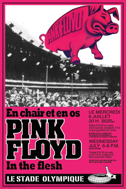 AQUARIUS Pink Floyd Concert Poster, 24-Inch by 36-Inch AQUARIUS Pink Floyd Concert Poster, 24-Inch by 36-Inch