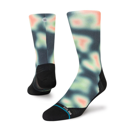 Stance Heat Crew Socks (Medium, Washed Black)