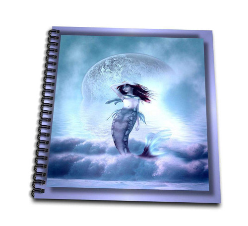 3dRose db_28837_3 The Mermaid and The Moon-Mini Notepad, 4 by 4"