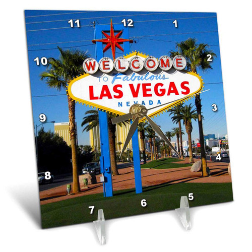 3dRose Welcome to Fabulous Las Vegas, NV - Desk Clock, 6 by 6-Inch (dc_156501_1) 3dRose Welcome to Fabulous Las Vegas, NV - Desk Clock, 6 by 6-Inch (dc_156501_1)