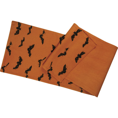 Primitives by Kathy Decorative Halloween Themed Cotton Table Runner