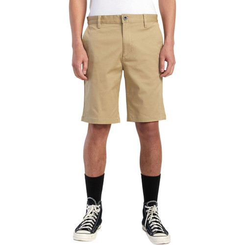 RVCA mens The Weekend Stretch Chino Flat Front Shorts, Khaki, 32 US