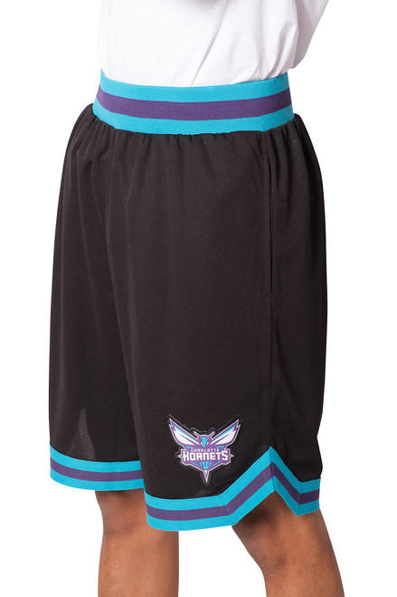 Ultra Game NBA Charlotte Hornets Mens Woven Basketball Shorts, Team Color, XX-Large