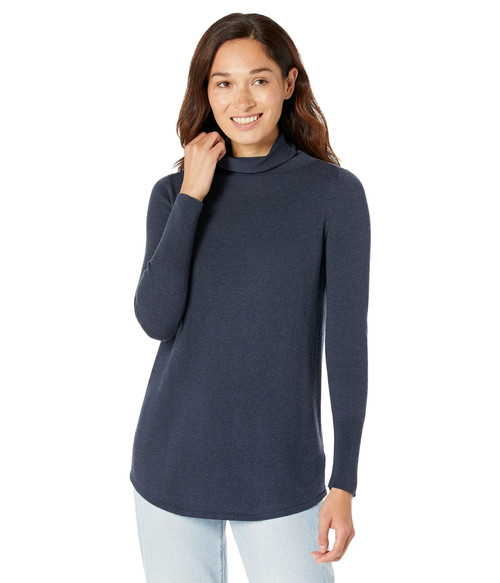 NIC+ZOE Women's Vital Turtleneck, Dark Indigo, XXL