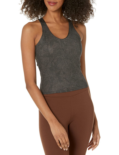 NIC+ZOE Women's Flexfit Batik GEO Bra Tank, Neutral Multi
