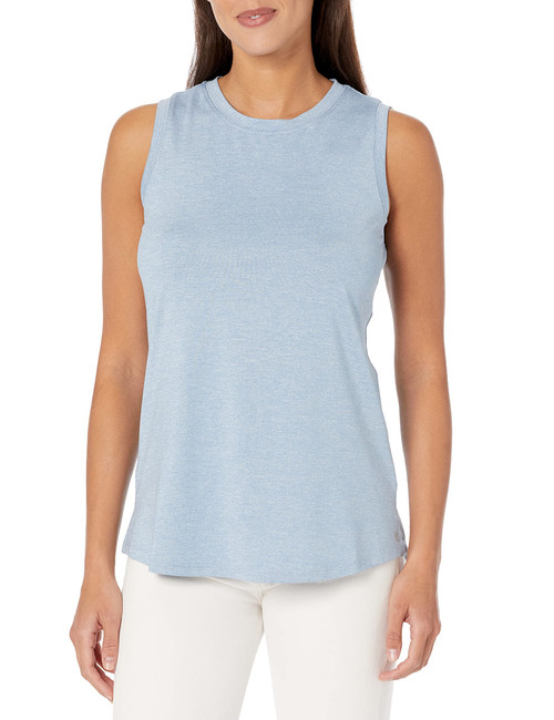 NIC+ZOE Women's FLOWFIT Pleat Back Tank, Blue Mix