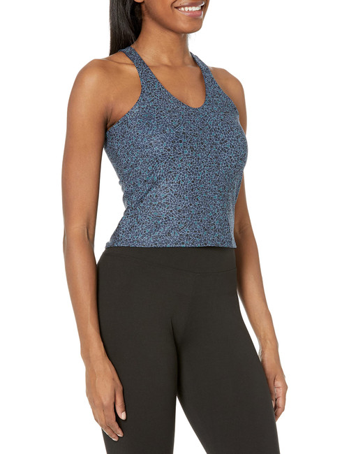 NIC+ZOE Women's Flex FIT Mosaic Bra Tank, Blue Mix