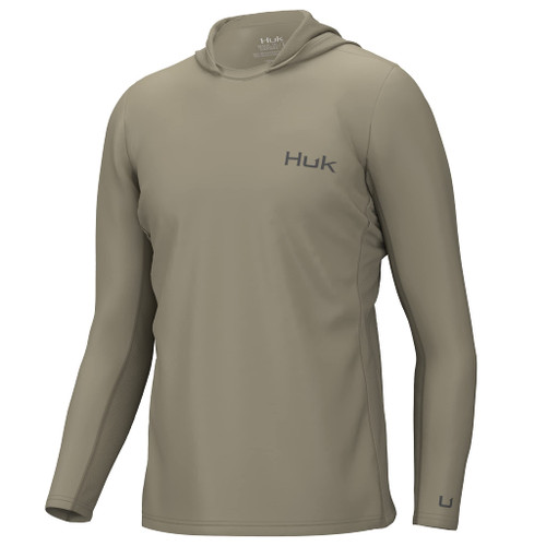 HUK Men's Standard Icon X Hoodie, Fishing Shirt with Sun Protection, Overland, Small