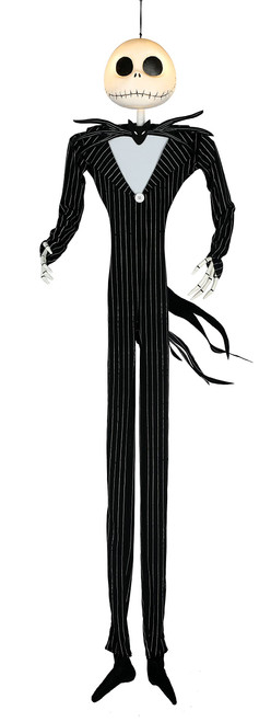 Disney The Nightmare Before Christmas Jack Skellington Light Up Full Size Poseable Hanging Character Decoration