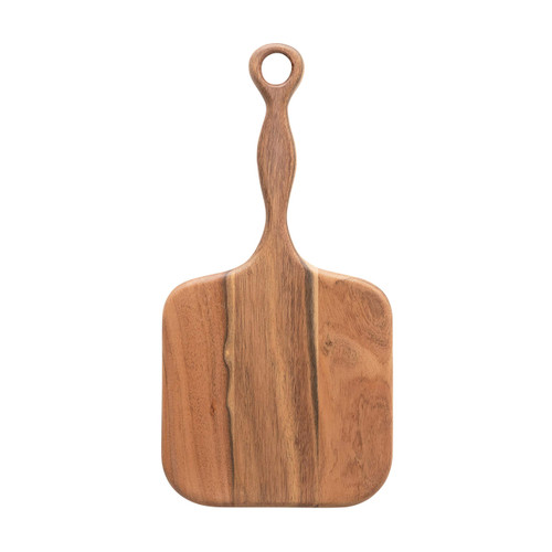 Creative Co-Op Acacia Wood Cheese/Cutting Board with Handle