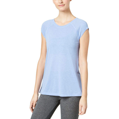 Calvin Klein Performance Womens Yoga Fitness T-Shirt Blue S