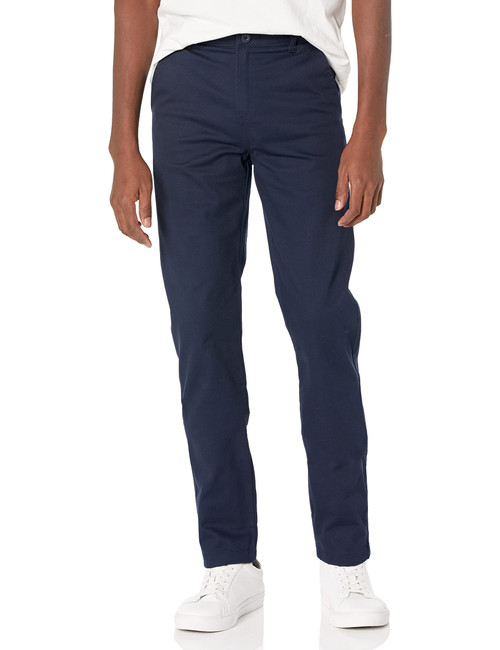 IZOD Uniform Young Men's Stretch Chino Pants, Navy, 28W x 30L