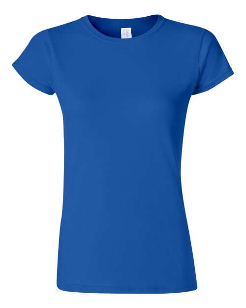 Gildan Women's Softstyle Cotton T-Shirt, Style G64000L, Multipack, Royal (2-Pack), X-Large