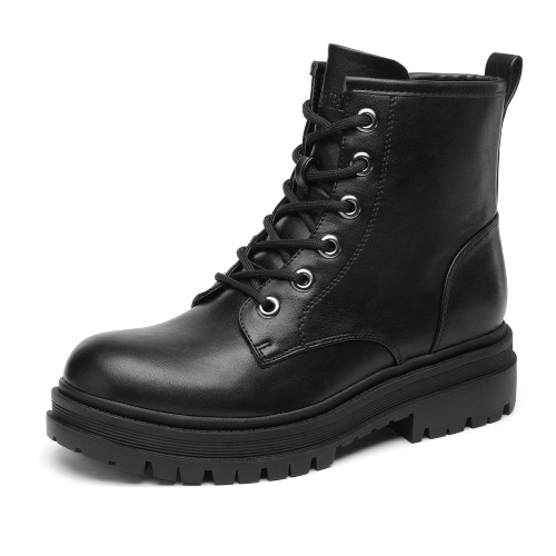 DREAM PAIRS Black Strong-5 Lace-up Platform Combat Boots Ankle Booties for Women Size 7 DREAM PAIRS Black Strong-5 Lace-up Platform Combat Boots Ankle Booties for Women Size 7