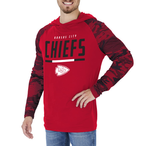 Officially Licensed Zubaz Men's NFL Team Color Hoodie With Team Camo Sleeves, Kansas City Chiefs, Size X-Large Officially Licensed Zubaz Men's NFL Team Color Hoodie With Team Camo Sleeves, Kansas City Chiefs, Size X-Large