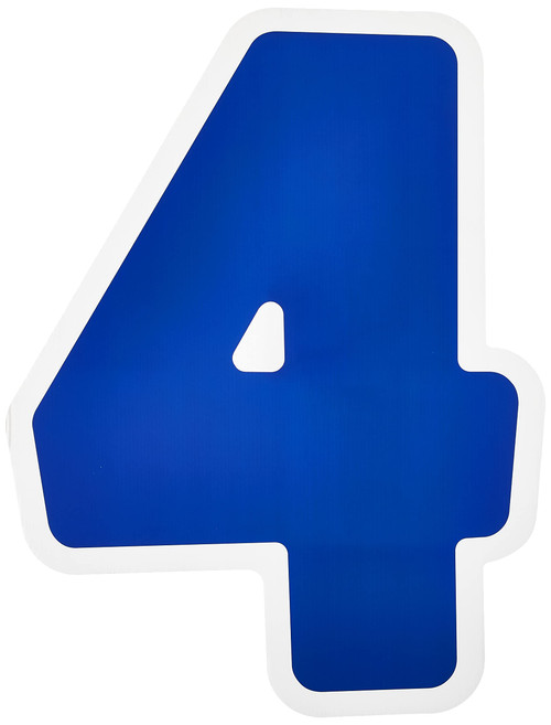 Amscan Yard Sign Number 4-25' x 19' | Blue | 1 Pc.